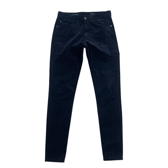 Adriano Goldschmied Farrah High Rise Skinny Jeans Pants Size 29 Navy Blue Velvet - Picture 4 of 10